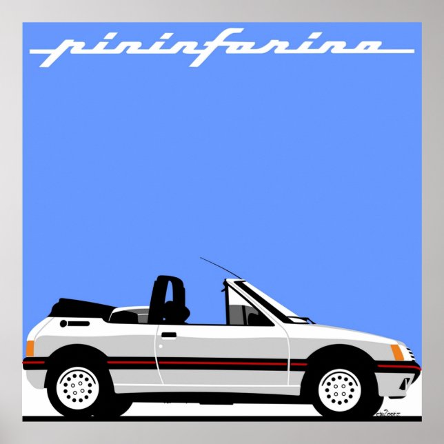 Póster Peugeot 205 CTI (Frente)