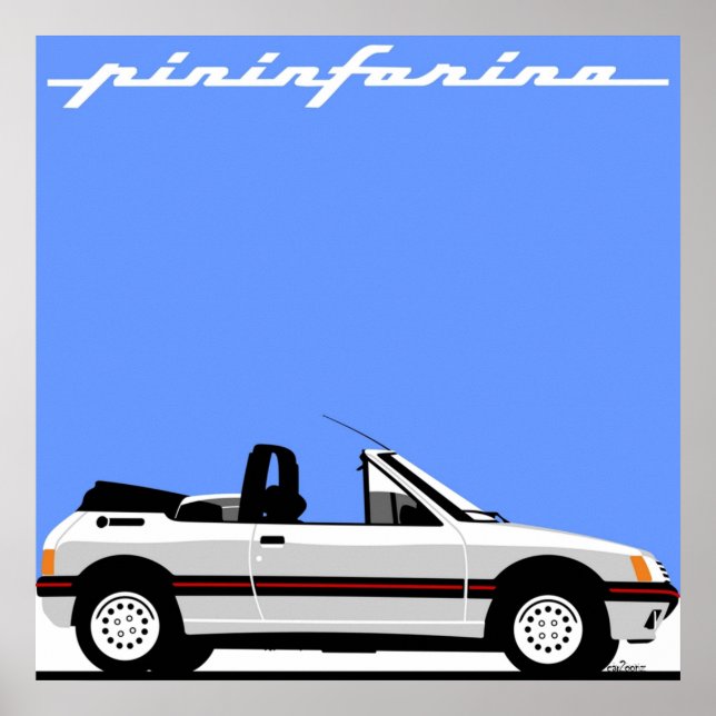 Póster Peugeot 205 CTI (Frente)