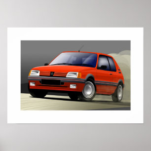 Póster Peugeot 205 GTI