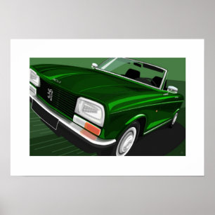 Póster Peugeot 304 Convertible