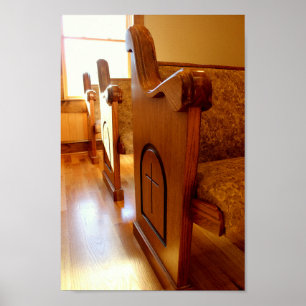 Póster Pews De La Iglesia