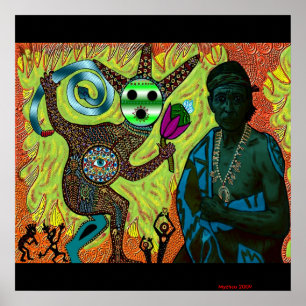 Póster Peyote que cura (poster)