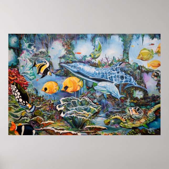 Póster Pez de agua salada (Frente)