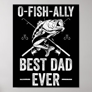 Póster Pez de papá divertido B pesca padre