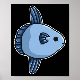 Póster Pez luna, Pez luna del océano, Mola común - Mola M