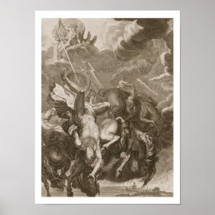 Póster Phaeton Struck down by Jupiter's Thunderbolt, 1731
