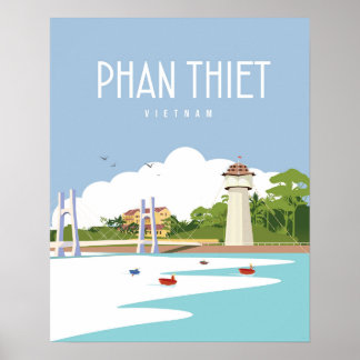 Póster Phan Thiet vietnam | Cartel de viaje