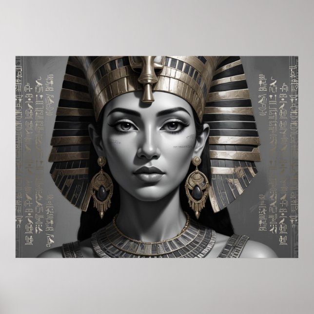Póster Pharaonic Queen Wall Decor – Timeless Egyptian (Frente)