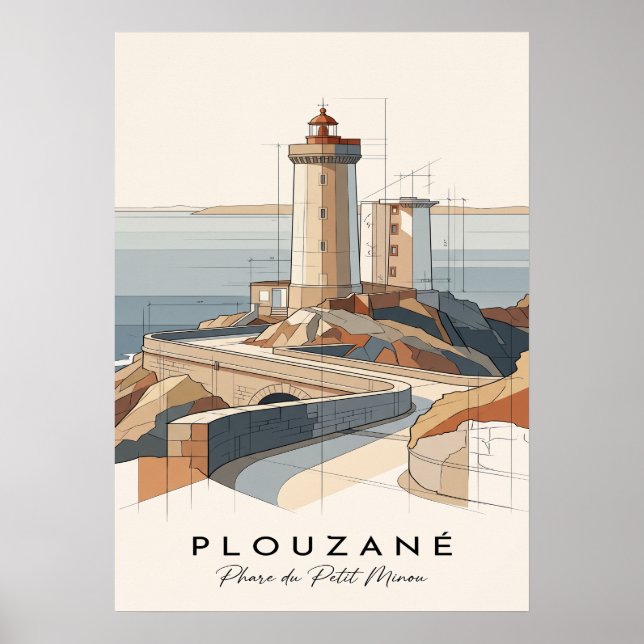 Póster Phare du Minou, Plouzané (Frente)