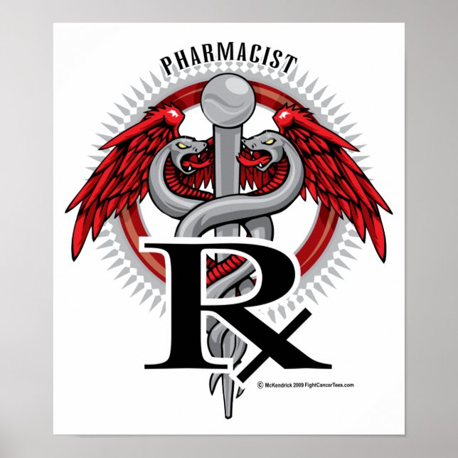 Póster Pharmacist Caduceus (Frente)