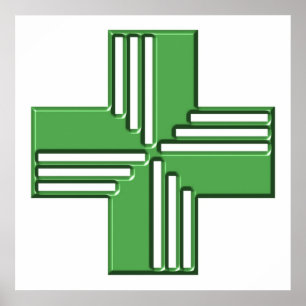 Póster Pharmacy Cross