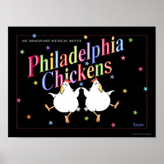 Póster PHILADELPHIA CHICKENS poster de Sandra Boynton