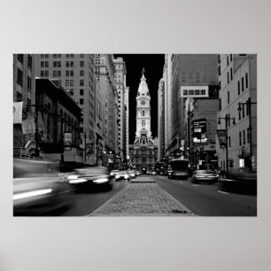 Póster Philadelphia en el poster de la noche