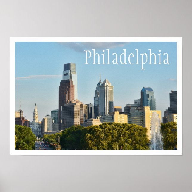 Póster Philadelphia, línea aérea de Pennsylvania (Frente)