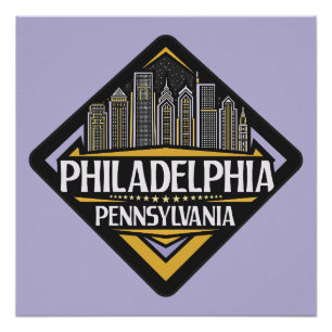 Póster Philadelphia Pennsylvania