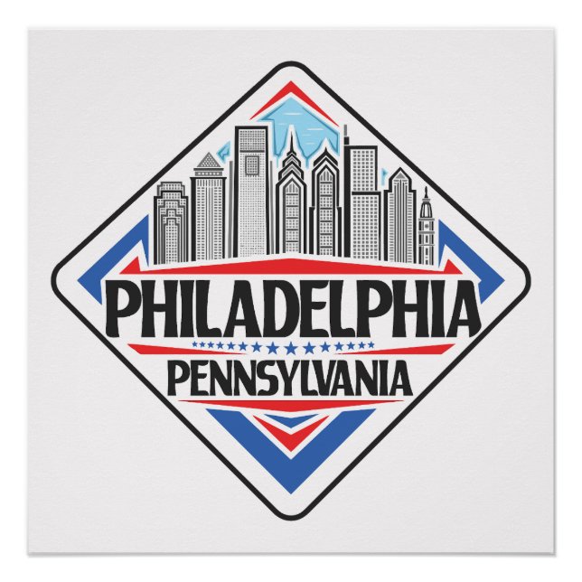 Póster Philadelphia Pennsylvania (Anverso)