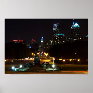 Póster Philadelphia Pennsylvania, en el centro de la ciud