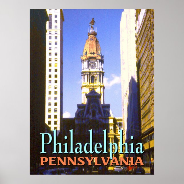Póster Philadelphia Pennsylvania - Poster Bella Artes (Frente)