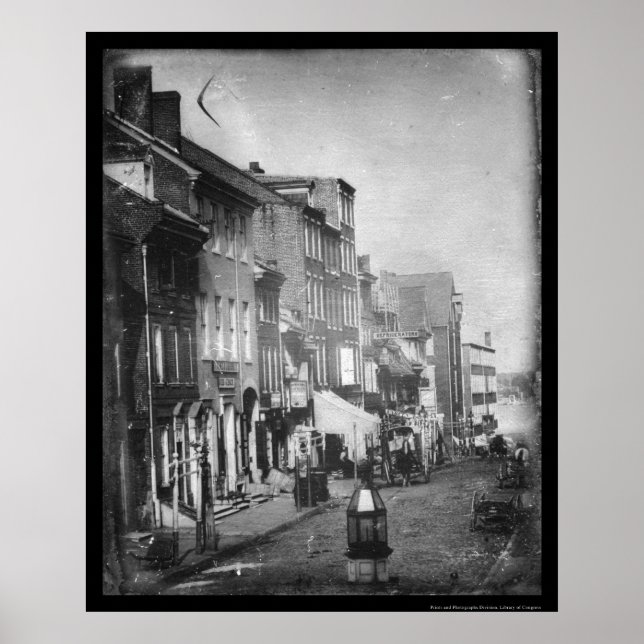 Póster Philadelphia Scene Daguerreotype 1842 (Frente)