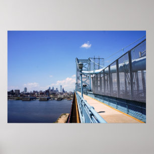 Póster Philadelphia sobre el puente