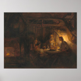 Póster Philemon y Baucis - Poster Bella Artes Rembrandt