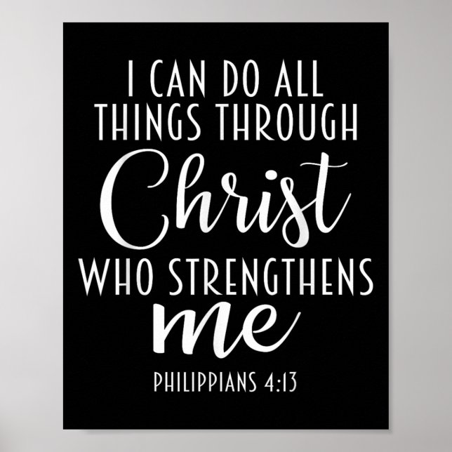 Póster Philipans 4_13 Jesus _ I Can Do All Things Through (Frente)
