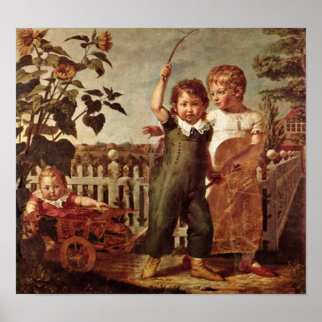 Póster Philipp Otto Runge - Los niños de Hulsenbeck (Frente)