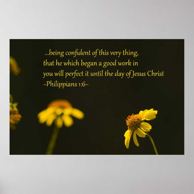 Póster Philippians 1:6 (Frente)