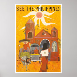 Póster Philippines Print Travel Poster Filipino Art