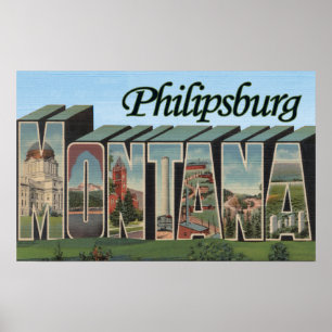 Póster Philipsburg, Montana