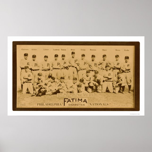 Póster Phillies Team 1913 (Frente)