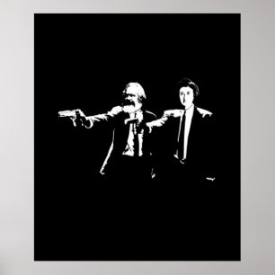 Póster Philo Fiction Karl Marx y Rosa Luxemburg
