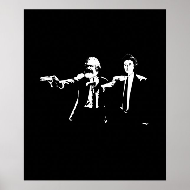 Póster Philo Fiction Karl Marx y Rosa Luxemburg (Frente)