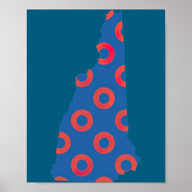 Póster Phish Fishman Donut New Hampshire Ecavator Boy Don (Frente)