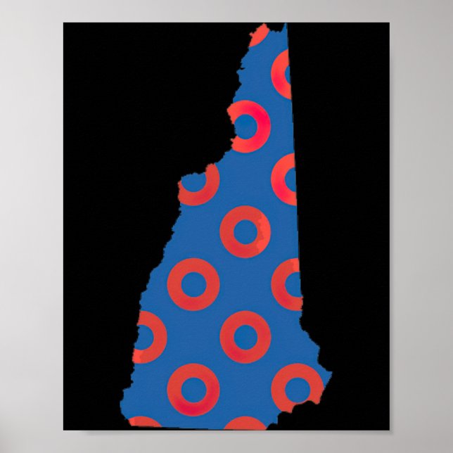 Póster Phish Fishman Donut New Hampshire Ecavator Boy Don (Frente)