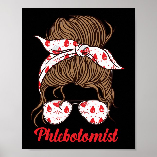 Póster Phlebotomía Phlebotomía Chica Chica (Frente)