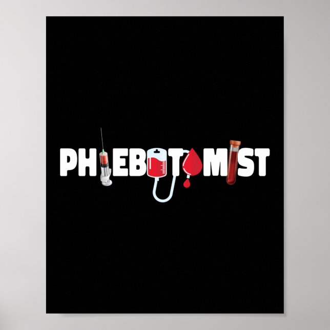 Póster Phlebotomía Phlebotomía Phlebotomist (Frente)