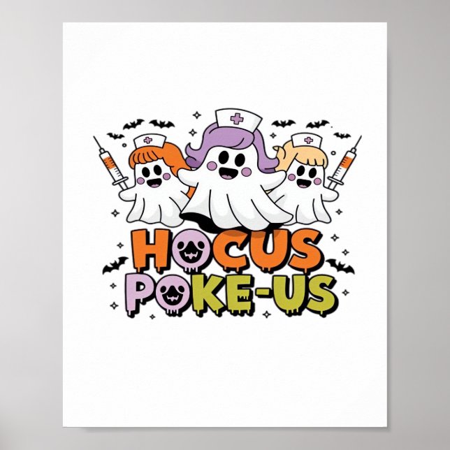 Póster Phlebotomist Halloween Medical Lab Tech Spooky ER (Frente)