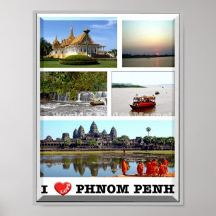Póster Phnom Penh - Camboya - Amo -