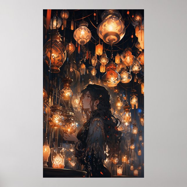 Póster Phoebe en el Salón de los Farolitos - Ultra alto (Frente)