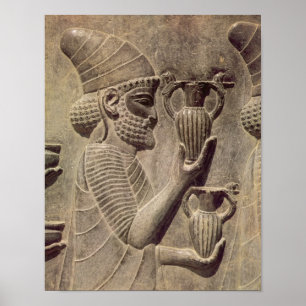 Póster Phoenician que lleva dos que ofrecen, alivio del