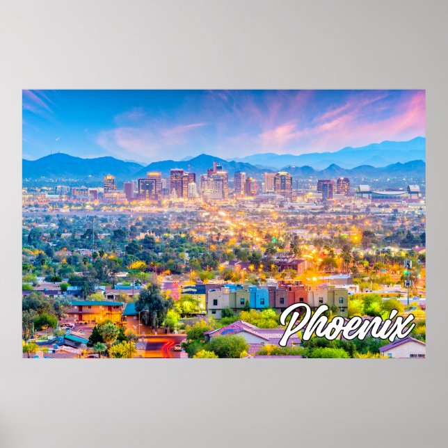 Póster Phoenix, Arizona, Estados Unidos (Frente)