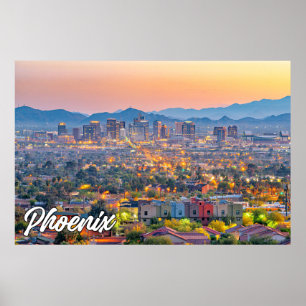Póster Phoenix, Arizona, Estados Unidos