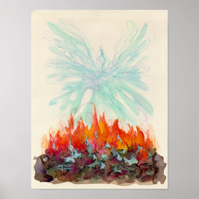 Póster PHOENIX BIRD por SHARON SHARPE (Frente)