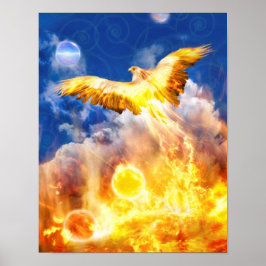 Póster Phoenix Bird RISE POR ENCIMA DE SUS PROBLEMAS