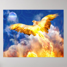Póster Phoenix Bird RISE POR ENCIMA DE SUS PROBLEMAS