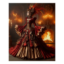 Phoenix Fire Queen Steampunk Victorian Industrial