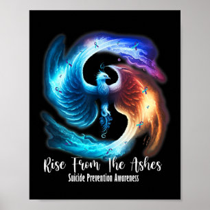 Póster Phoenix Rise De La Awa De La Prevención Del Suicid