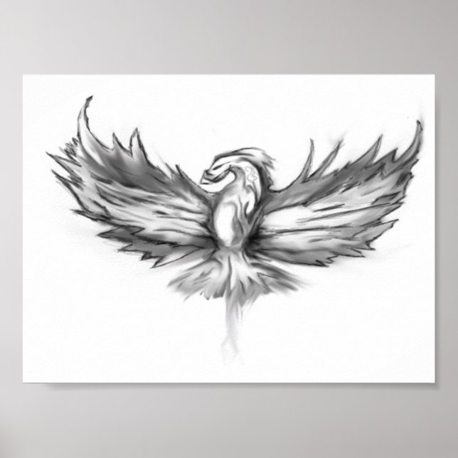 Póster Phoenix Rising - 8 x 6 Poster (Frente)