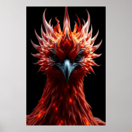 Póster 🔥 Phoenix Rising - Majestic Fire Bird Fantasy Art